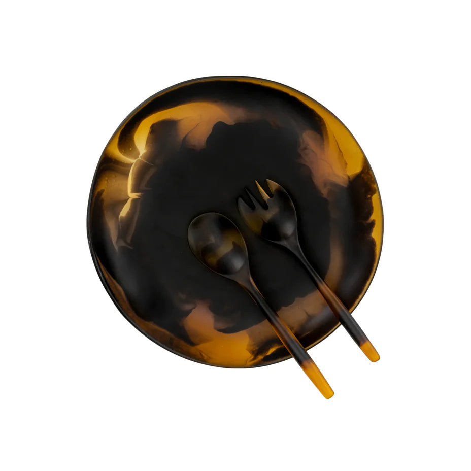 Tortoise Shell Serving Bowl