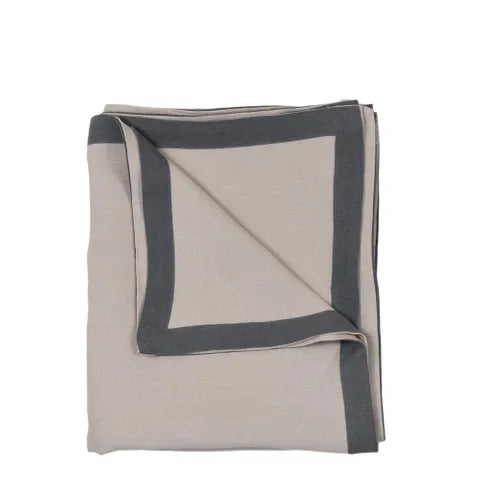 Elegance Linen Tablecloth Storm