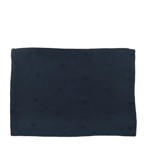 Mason Bee Linen Placemat - Navy