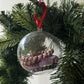 Purple Hair Tie Christmas Bauble