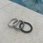 Individual Black Kitch Woven Hair Tie