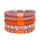 Individual Orange Kitch Woven Hair Tie