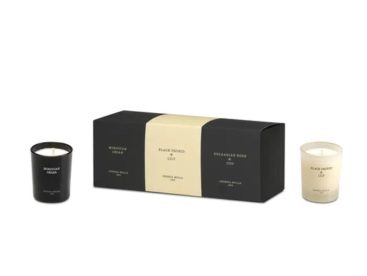 Luxury Gift Set 3 Small Jars - Bulgarian Rose, Black Orchid & Lily, Moroccan Cedar