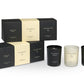 Luxury Gift Set 3 Small Jars - Bulgarian Rose, Black Orchid & Lily, Moroccan Cedar