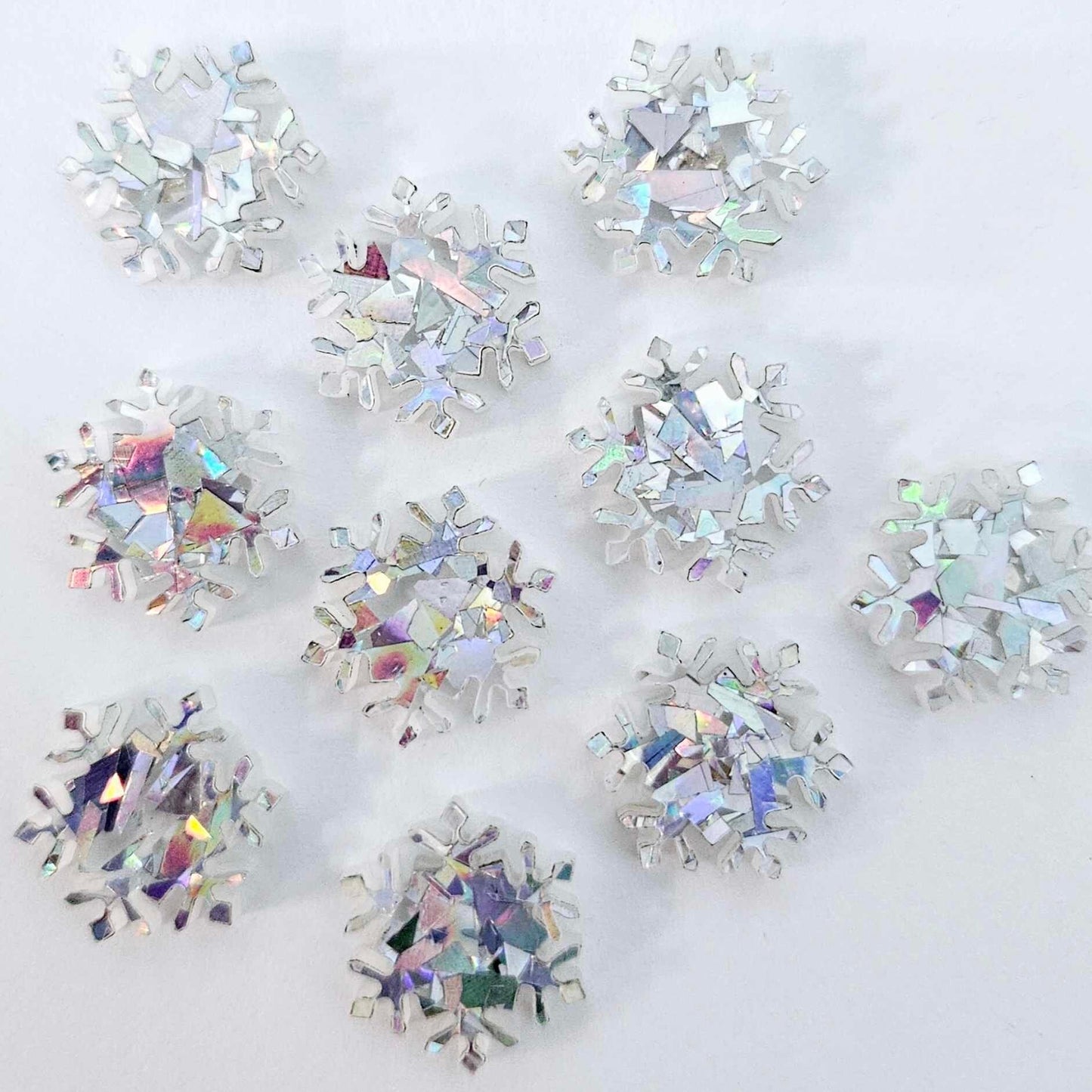 Silver Snowflake Studs