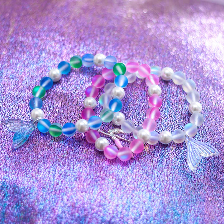 Mermaid's Song Elastic Bracelet - Aqua