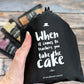 Teacher gift - Reusable gift bag with 3 x Cake in a mugs