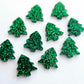 Green Christmas Tree Stud