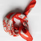 Peace and Love Orange Mini Scarf