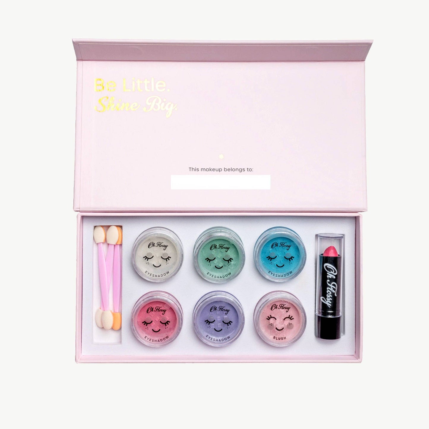 Oh Flossy Deluxe Makeup Set: Soft Pink with Sparkles