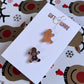 Mirror Gingerbread Stud Earrings