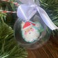 Green Santa Snap Bracelet Christmas Bauble