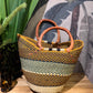 Queen Nefertiti Tote - Orange, Navy and Olive