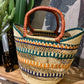 Queen Nefertiti Tote - Orange and Teal Multi