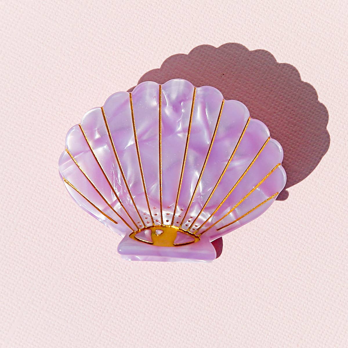 Lilac Shell Clip – Gift and Ware