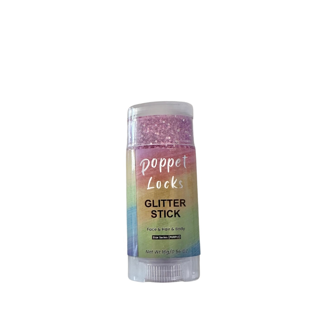 Poppet Lock Glitter Stick - Purple