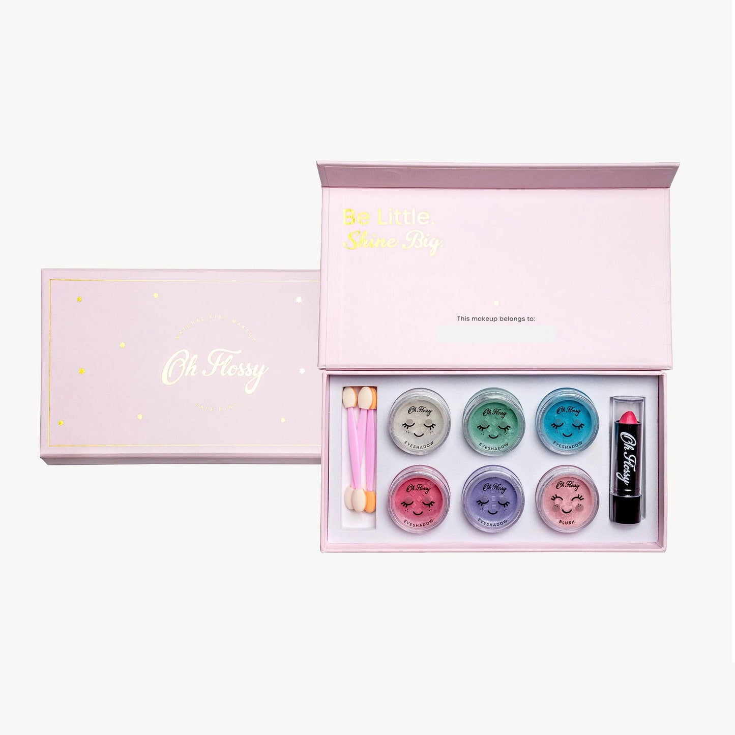 Oh Flossy Deluxe Makeup Set: Soft Pink with Sparkles