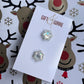 Silver Snowflake Studs