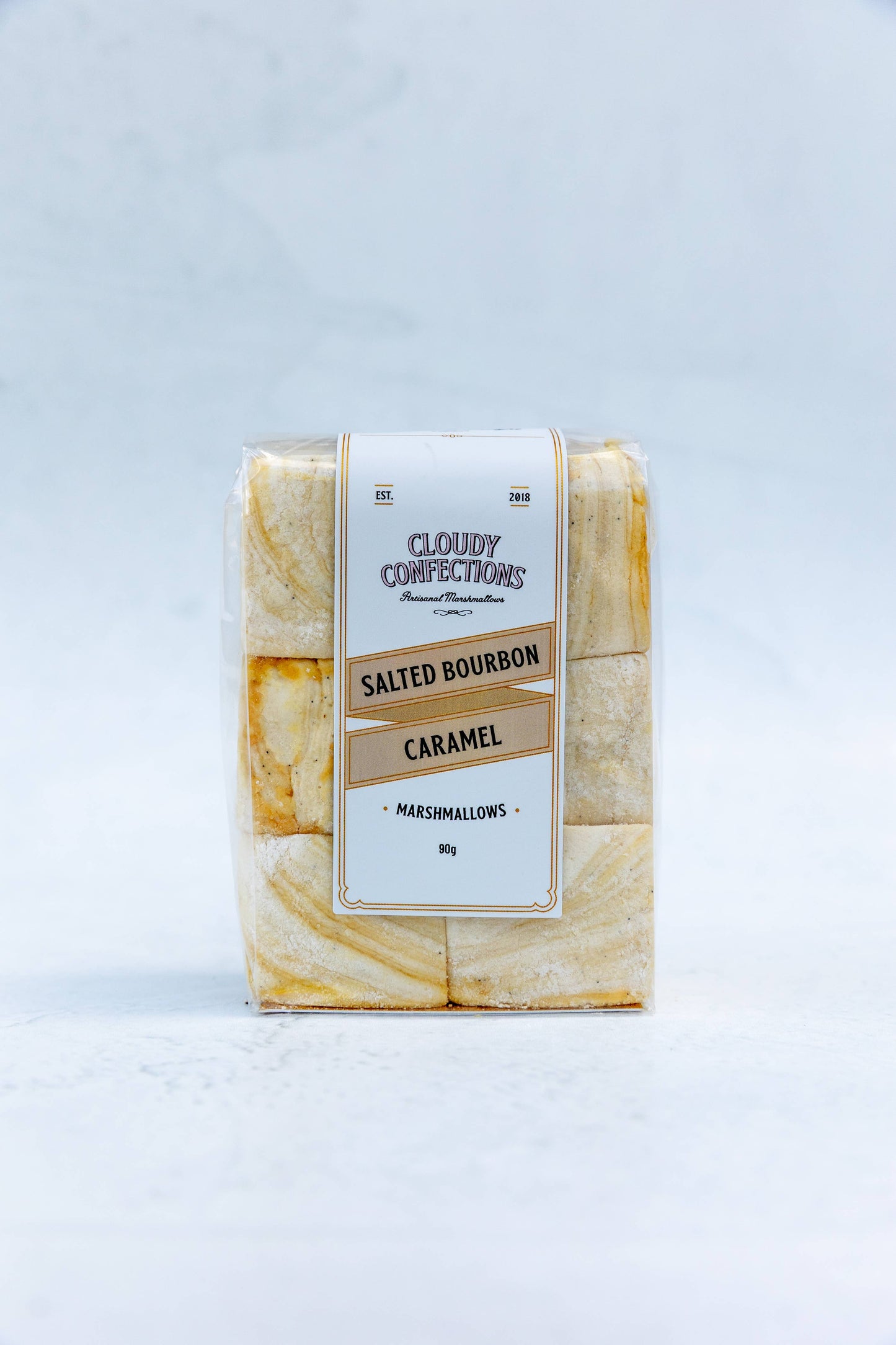 Salted Bourbon Caramel Marshmallows