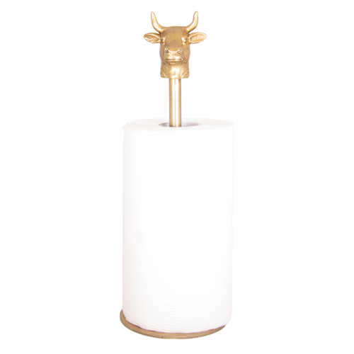 Cow Iron Paper Towel Holder