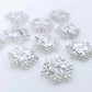 Silver Snowflake Studs