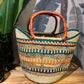 Queen Nefertiti Tote - Orange and Teal Multi