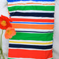 Mixed Rugby Stripe Microfibre Towel
