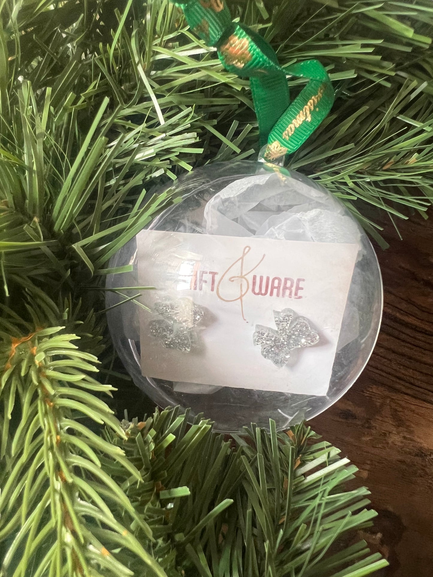 Acrylic Stud Christmas Bauble