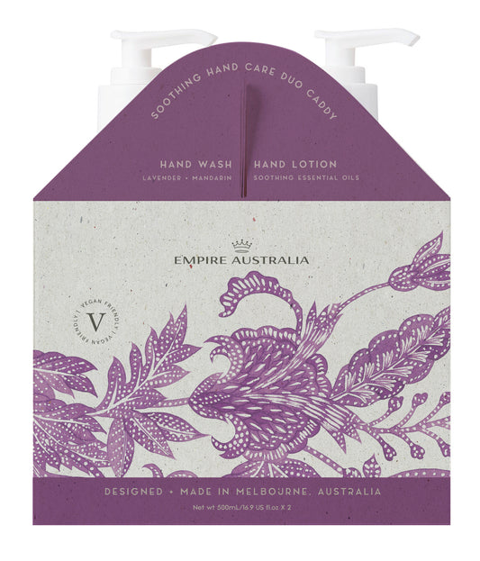 Bohemia Lavender and Mandarin Hand Wash and Lotion 500ml Caddy