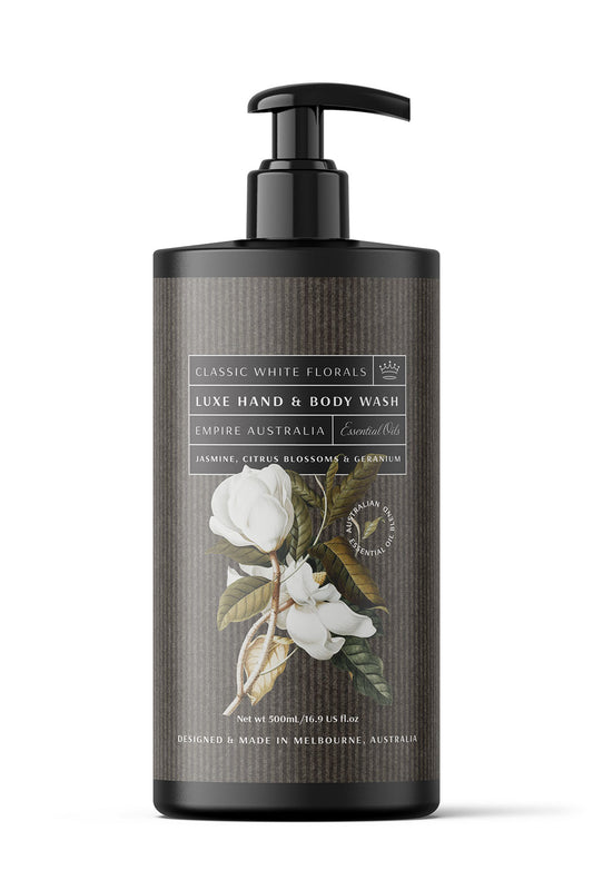 Classic White Florals Hand and Body Wash