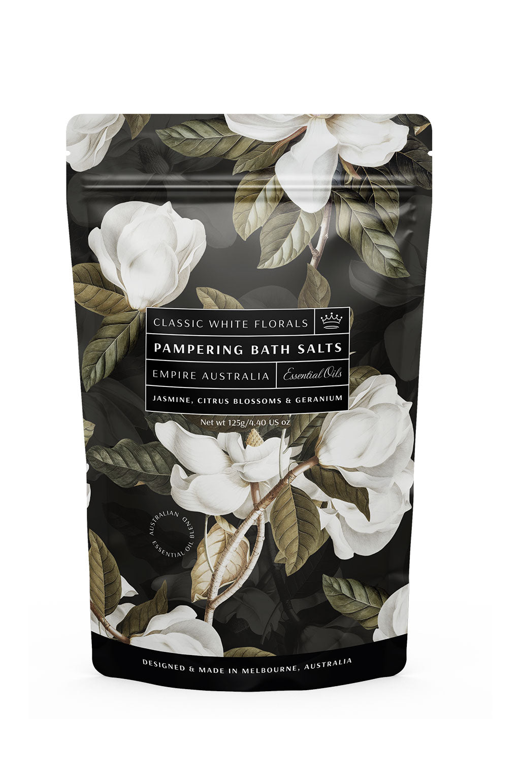 Classic White Florals Bath Salts