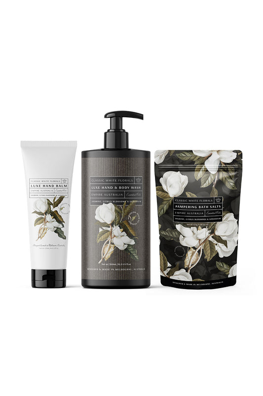 Classic White Florals Gift Set