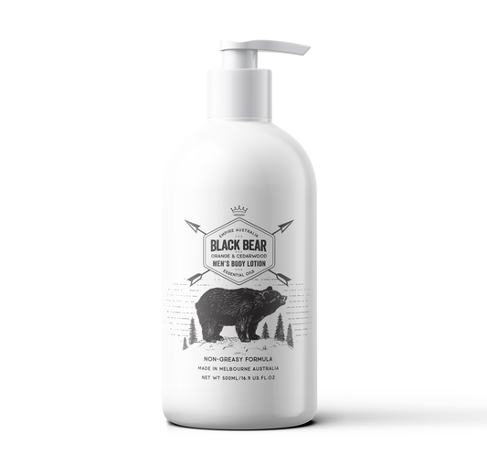 'Black Bear' Orange & Cedarwood Body Lotion 500ml