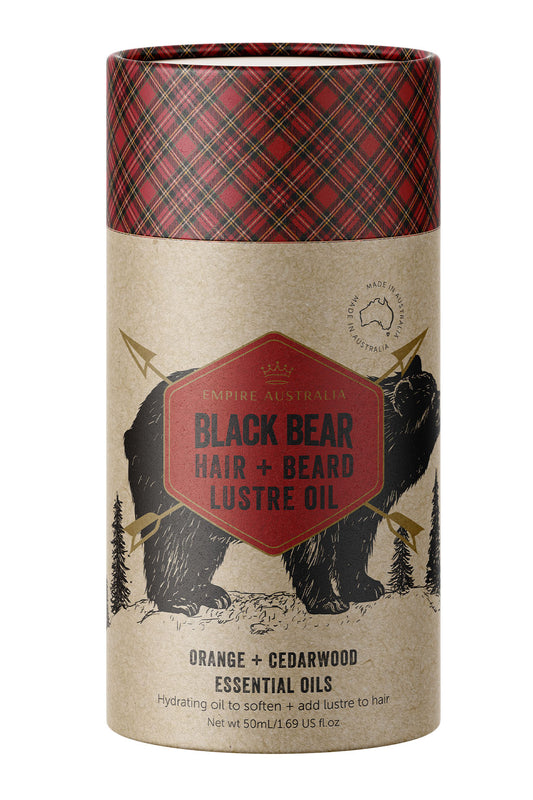 Black Bear Men’s Orange & Cedarwood Hair & Beard Lustre Oil