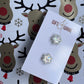 Silver Snowflake Studs