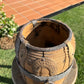 Two - Tone Wooden Metal Pot