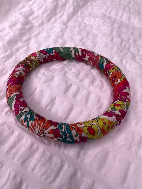 Liberty Bangle - Orange Floral