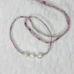 Liberty Necklace - Pink Triple Pearl
