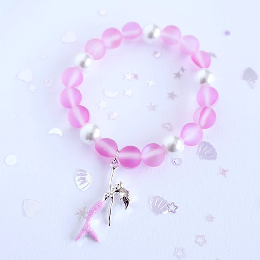 Mermaid's Song Elastic Bracelet - Pink