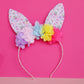 Tea Party Bunny Ears Headband