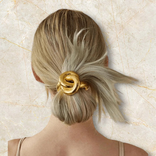 Gold Knot Hair Tie