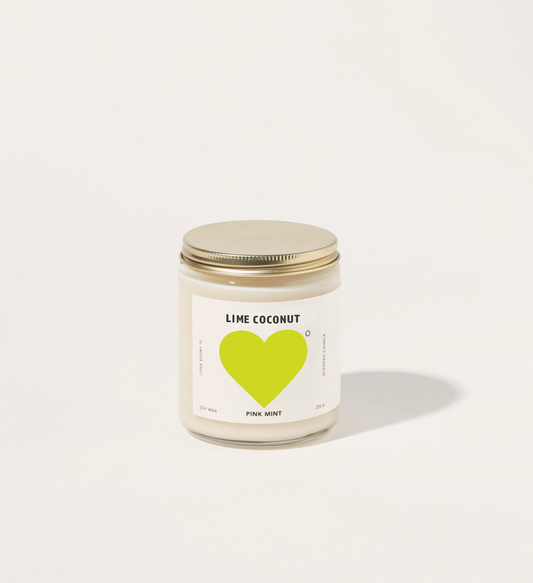 PINK MINT LIME COCONUT SOY CANDLE