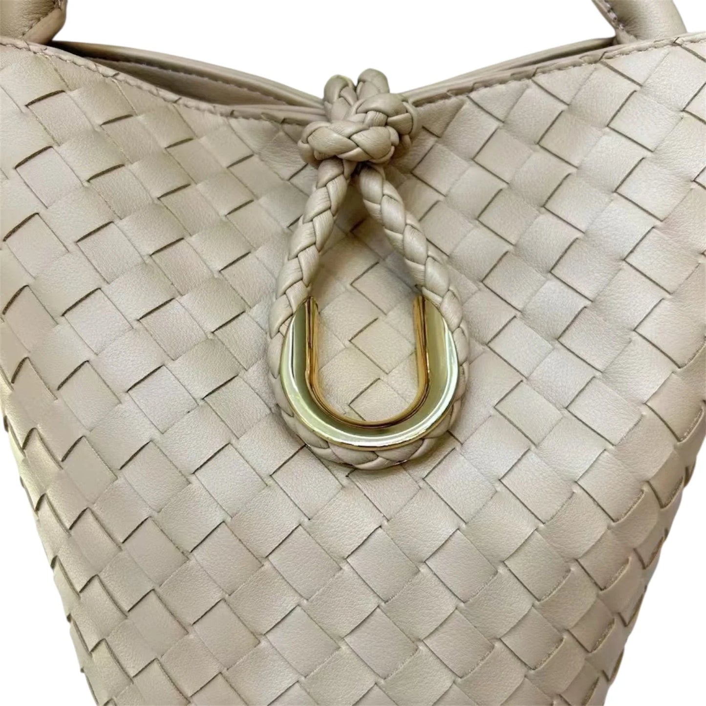 Paisley Bucket Bag - Oat Weave