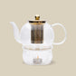 Glass and Gold Tea Pot