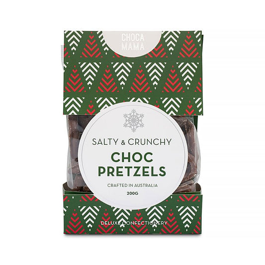 Christmas Salty and Crunchy Choc Pretzels