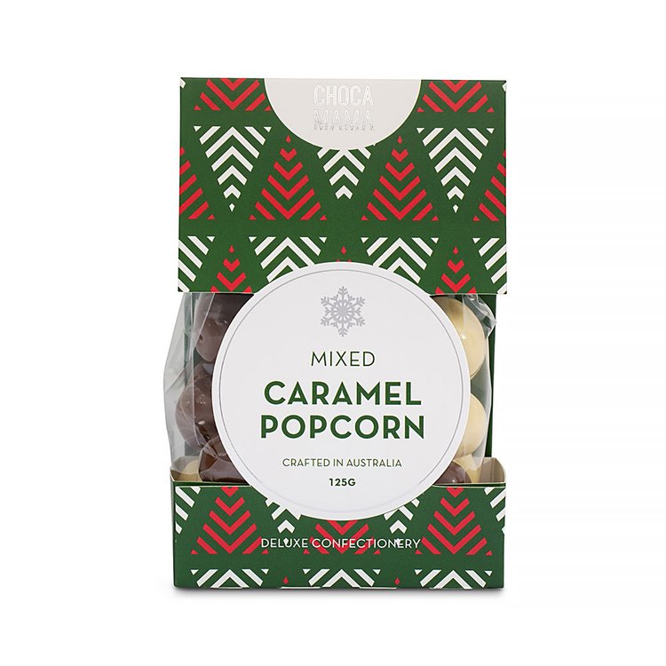 Christmas Mixed Caramel Popcorn