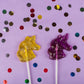Unicorn Lollipop - Cotton Candy (light pink/gold)
