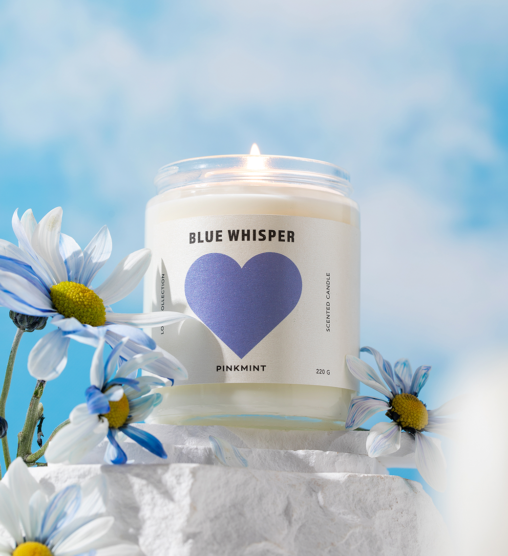 PINK MINT BLUE WHISPER SOY CANDLE