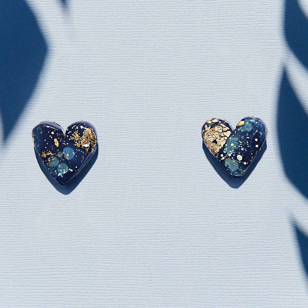 Universe Heart Studs