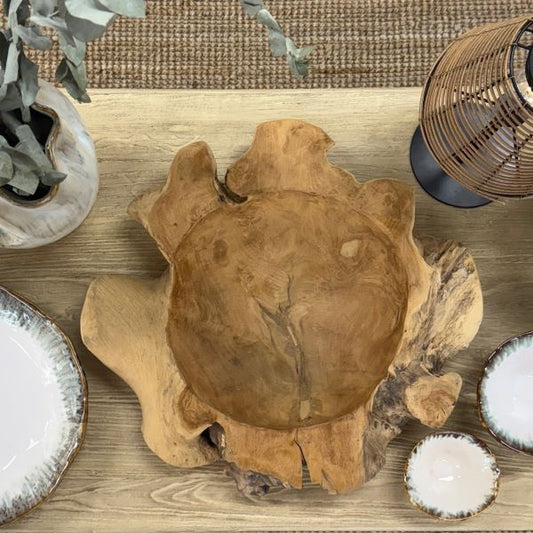 Attic Teak Bowl XL